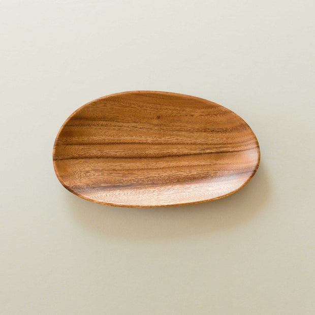 Acacia Oval 12" Wood Plate - Wooden Serving Dish | LIKHA