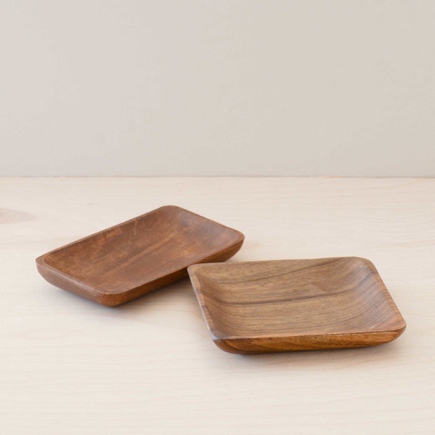 Acacia Wood Rectangle Dish - Trinket Tray  | LIKHA