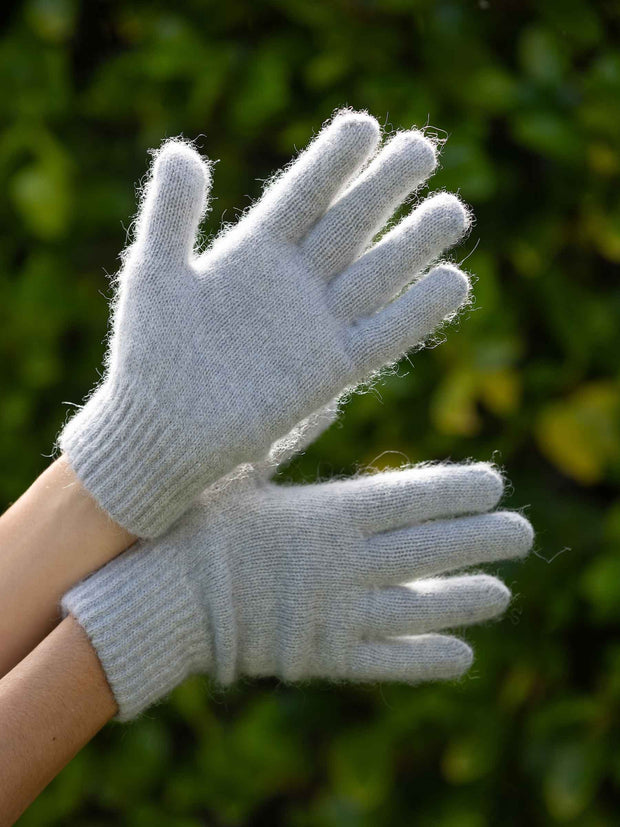 Alpaca Gloves Silver