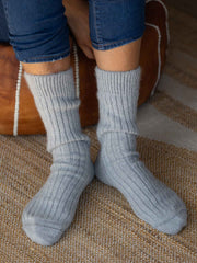 Alpaca Lounge Socks Silver