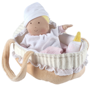GRACE - BABY SOFT DOLL WITH CARRY COT AND BLANKET