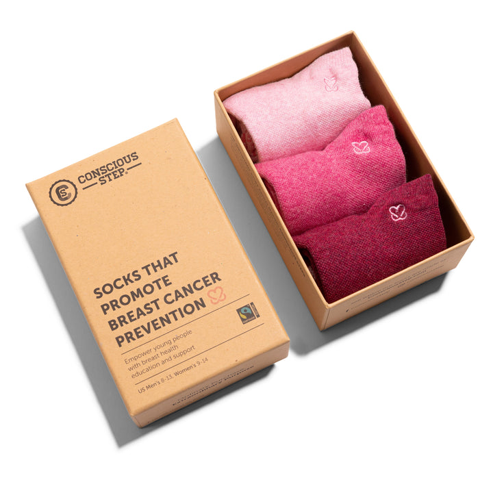 Socks that Promote Breast Cancer Prevention