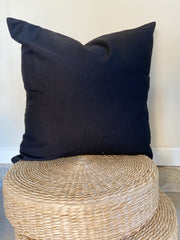 Black Woven Macrame Hammock Chair + Pillow DIANA