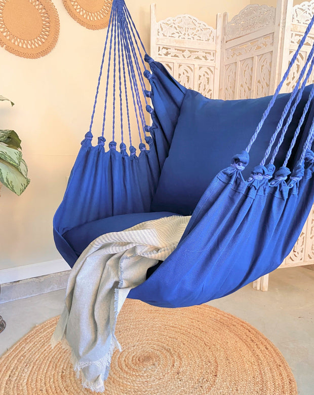 Blue Hanging Chair Hammock | CLASSIC BLUE