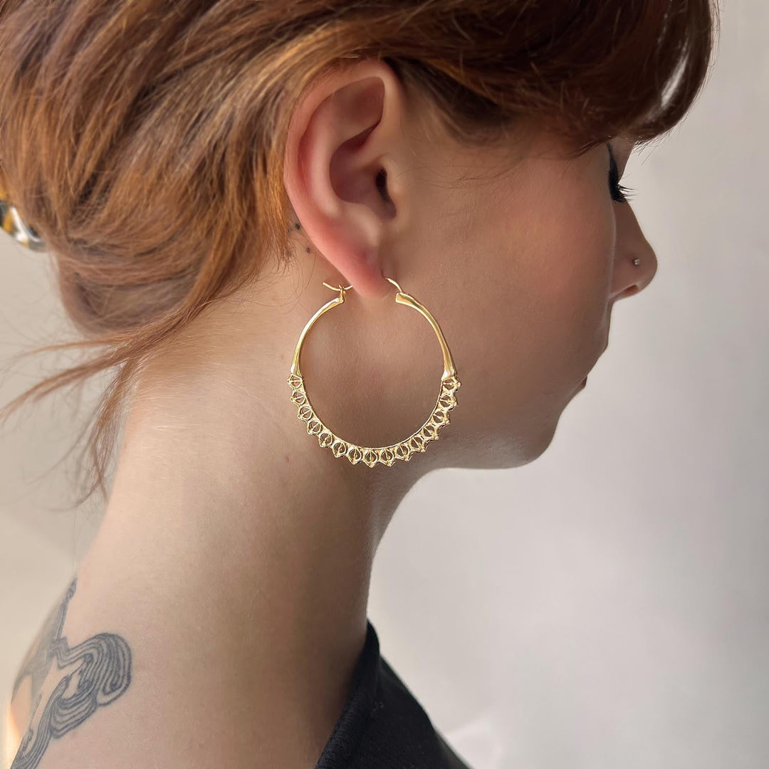 Calla Hoops Gold Large