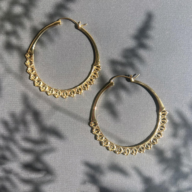 Calla Hoops Gold Large