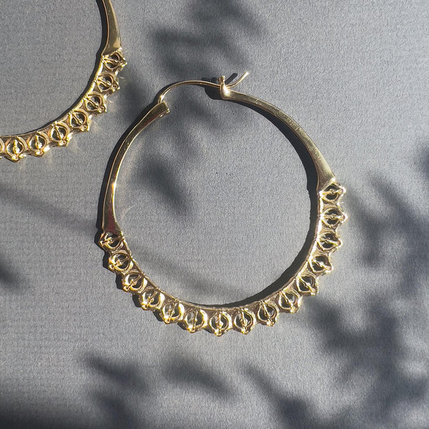 Calla Hoops Gold Large