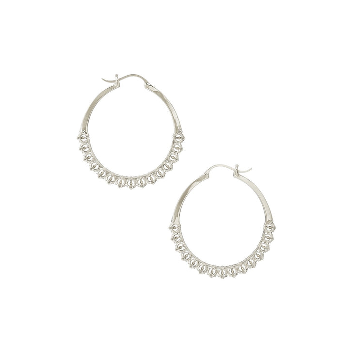 Calla Hoops Silver Small