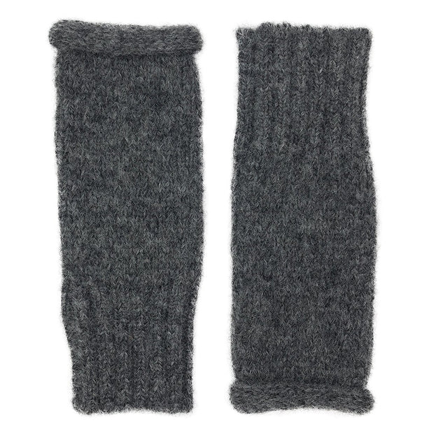 Charcoal Essential Knit Alpaca Gloves