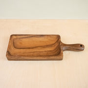Acacia Cheese Board with Handle - Small | LIKHÂ