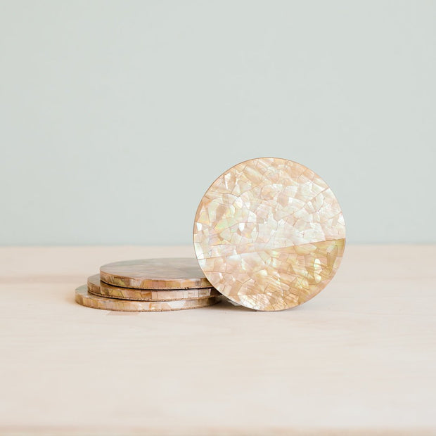 Cracked Pearl - Mother of Pearl Coasters | LIKHÂ