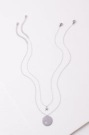 Community Silver Starfish Pendant Necklace Set