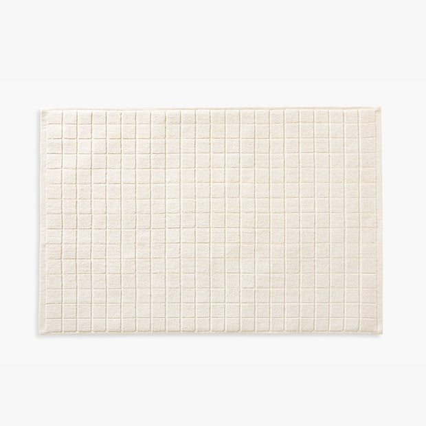 Cotton and Hemp Bath Mat - Cream