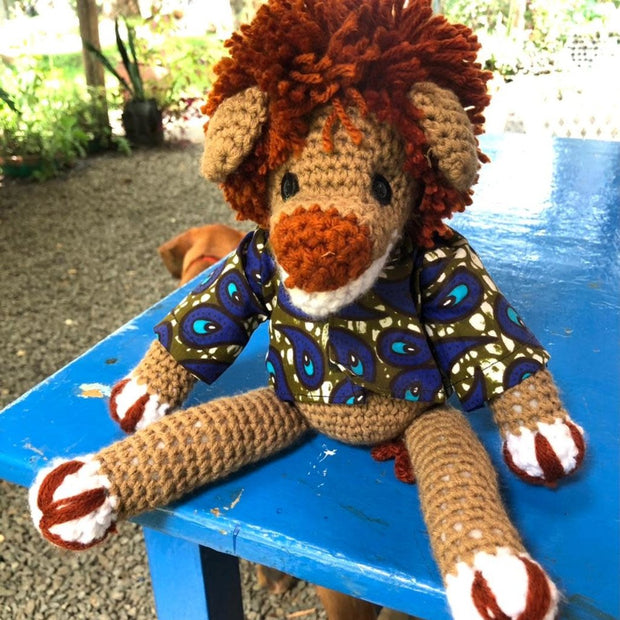 Crocheted Lion Stuffed Animal