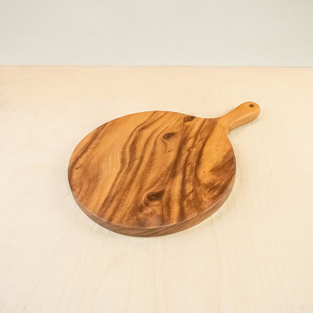 Round Chopping Board with Handle - Acacia Wood | LIKHÂ