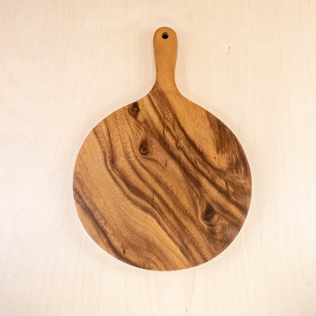 Round Chopping Board with Handle - Acacia Wood | LIKHÂ