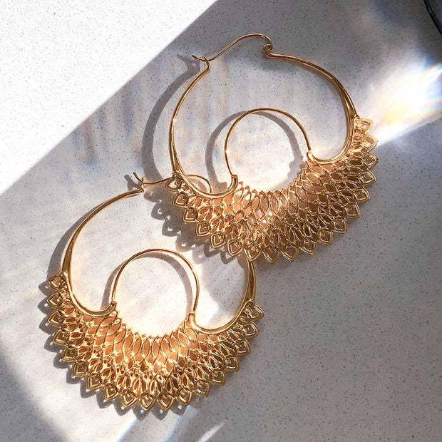 Dreamer Gold Hoop Earrings