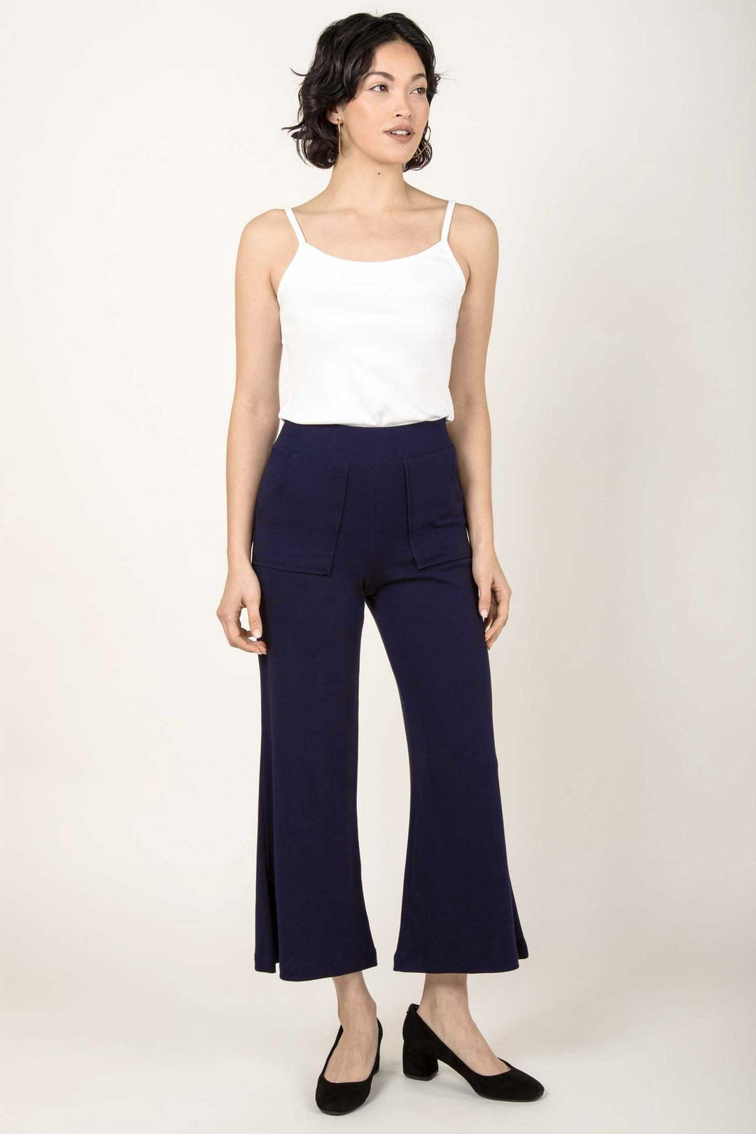 Essential Cropped Wide Leg Pant