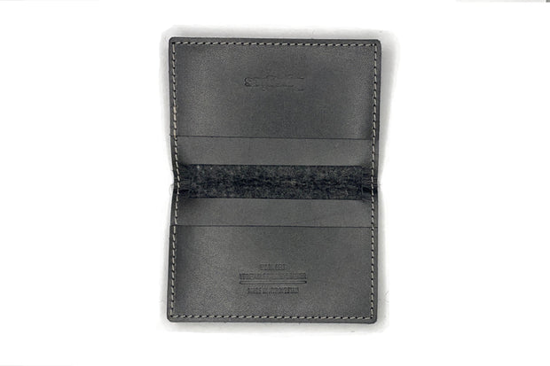 Felt and Leather Bifold Wallet