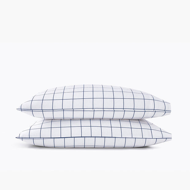 Organic Flannel Pillowcase Set - Windowpane