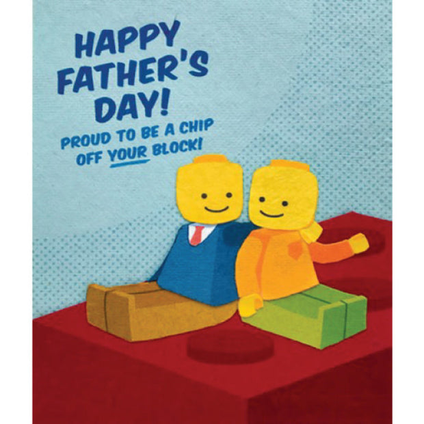 Chip Off Your Block Father's Day Card
