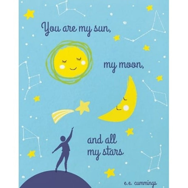 Sun Moon & Stars Greeting Card
