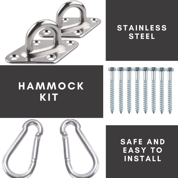 Indoor Hammock Hanging Tool Kit : WOOD Post Mount