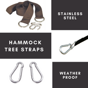 Outdoor Hammock Tree Straps |  HAMMOCK STRAPS