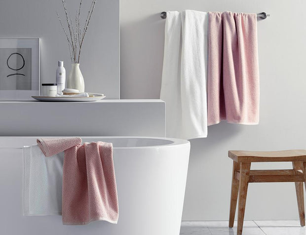 Textured Organic Cotton Towel - Lichen