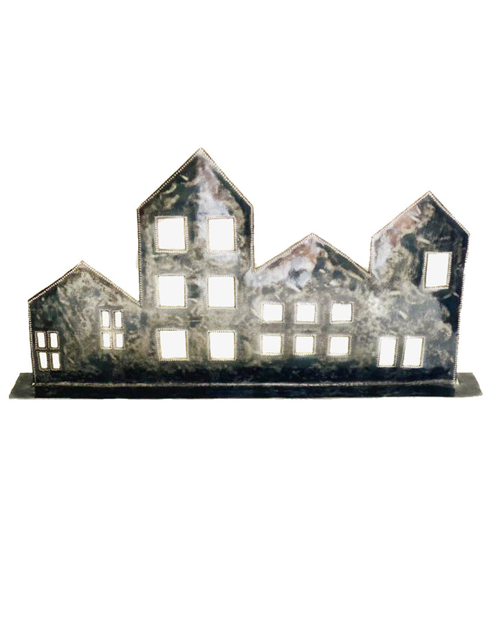 Houses Standing Metal Art