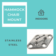 Indoor Diamond Hammock Swing Chair Hanging Mount | WOOD BEAM Ceiling Mount