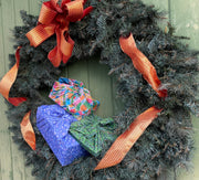 Vintage Christmas - Shapes and Snow Reusable Gift Wrap