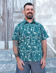Island Escape Organic Cotton Men's Button Down Shirt