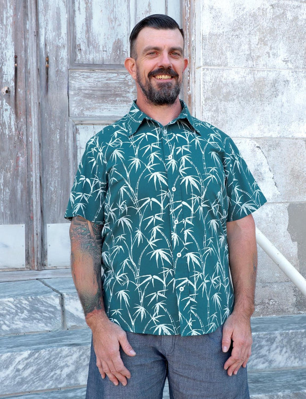 Island Escape Organic Cotton Men's Button Down Shirt