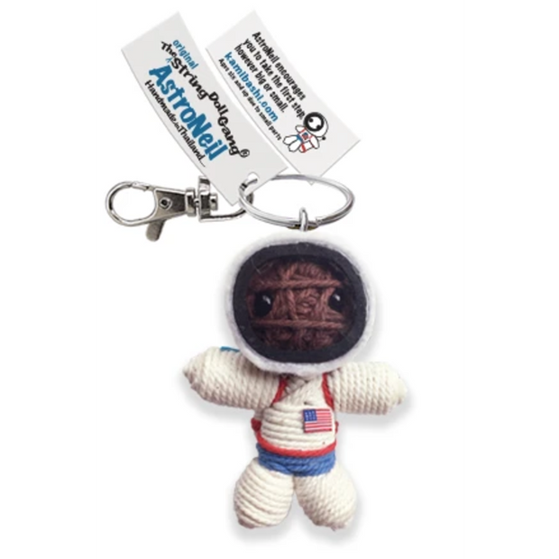 Astronaut Brown String Doll Keychain