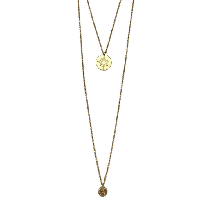 Layered North Star Bullet Necklace