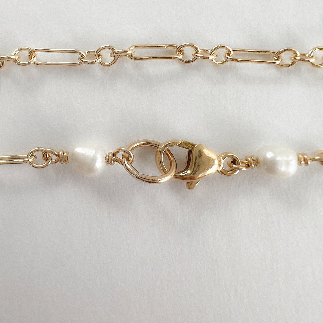 Lily Paper Clip Chain Bracelet - Gold