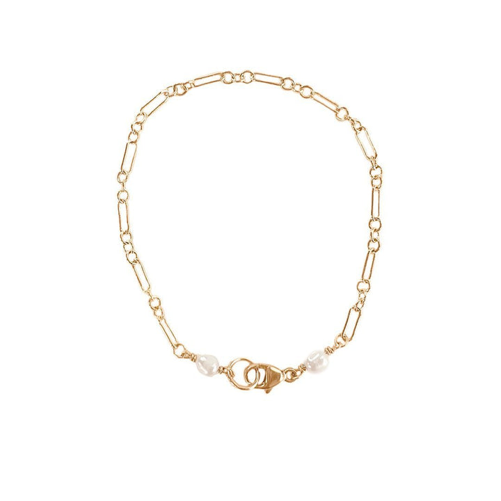 Lily Paper Clip Chain Bracelet - Gold