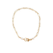 Lily Paper Clip Chain Bracelet - Gold