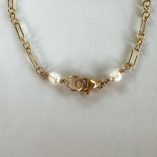 Lily Paper Clip Chain Bracelet - Gold