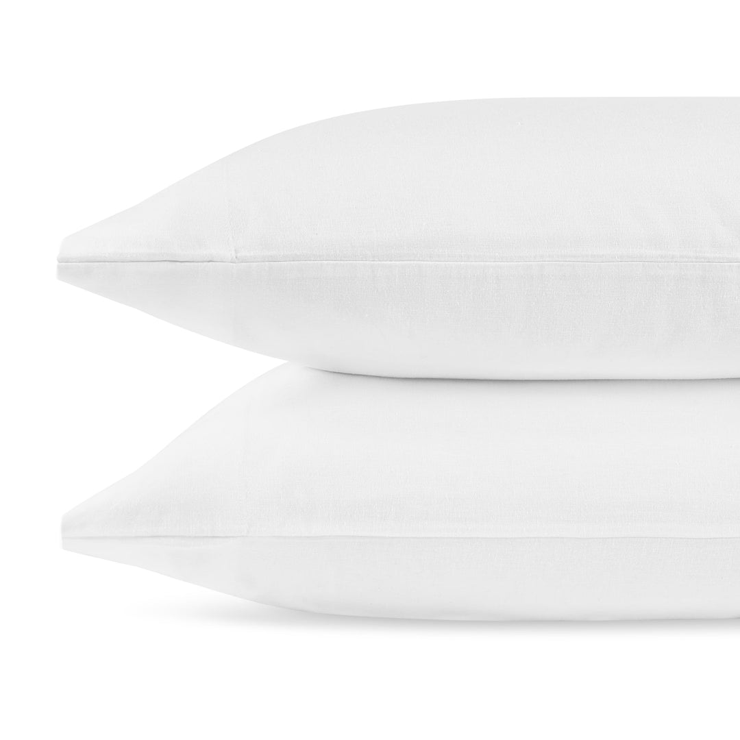 Linen Eucalyptus Pillowcase Set - White