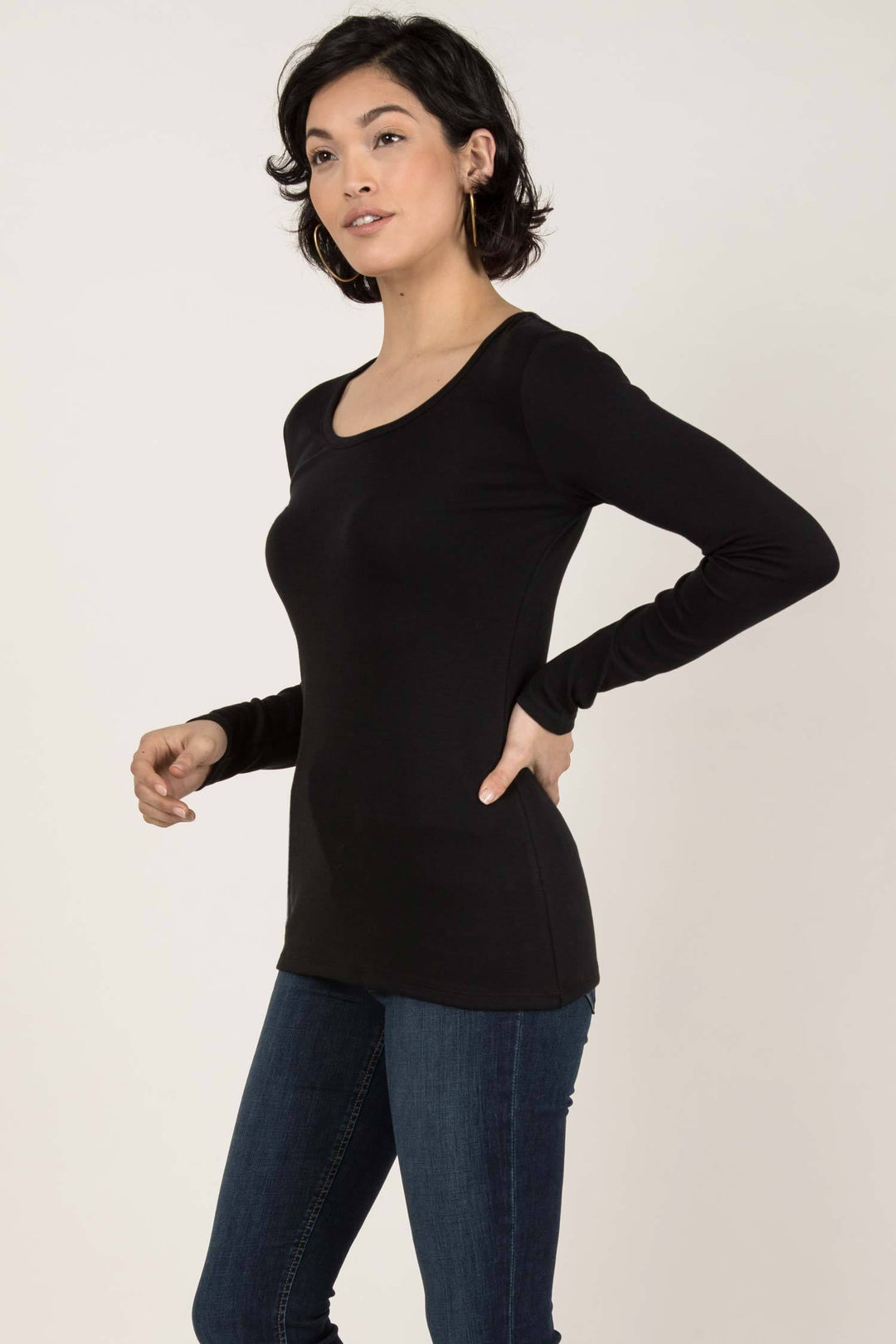 Essential Long Sleeve Scoop