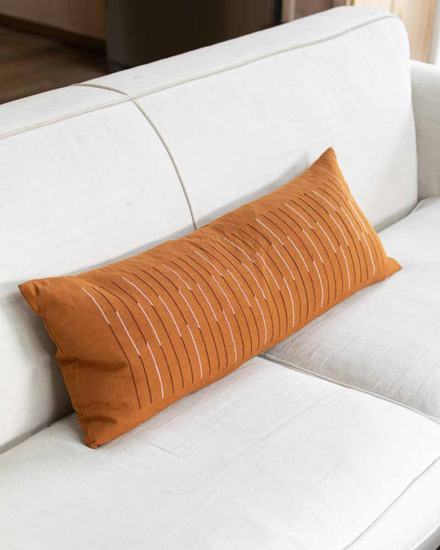 Long Lumbar Pillow Cover in Textura