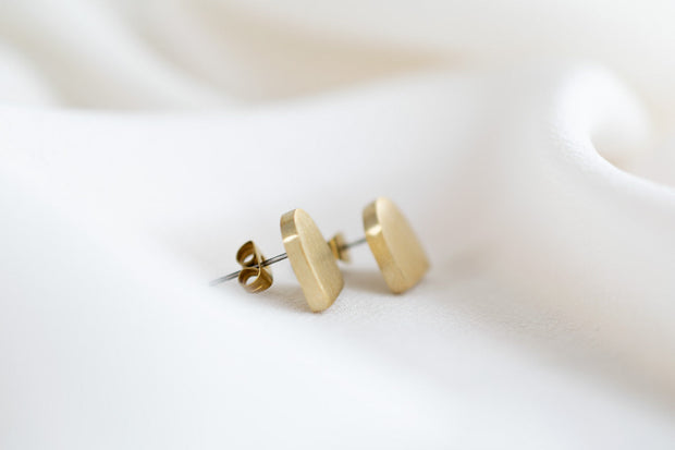 Matte Brass Archway Earrings
