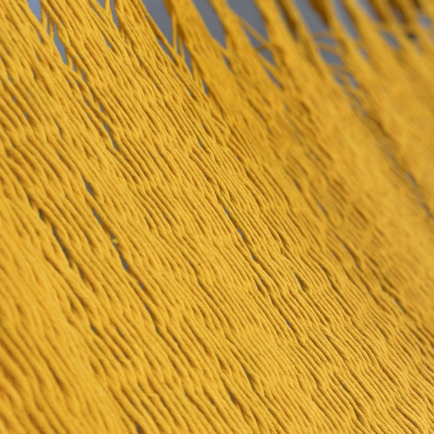 Woven Yellow Hammock With Wood Spreaders | JULIANNA