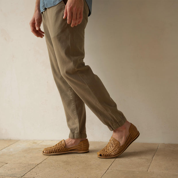 Men's Huarache Sandal Saddle Brown