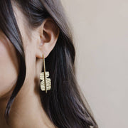 Cairn Cascade Earrings - Brass