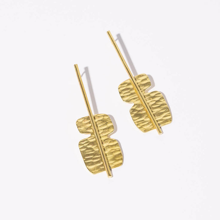 Cairn Cascade Earrings - Brass