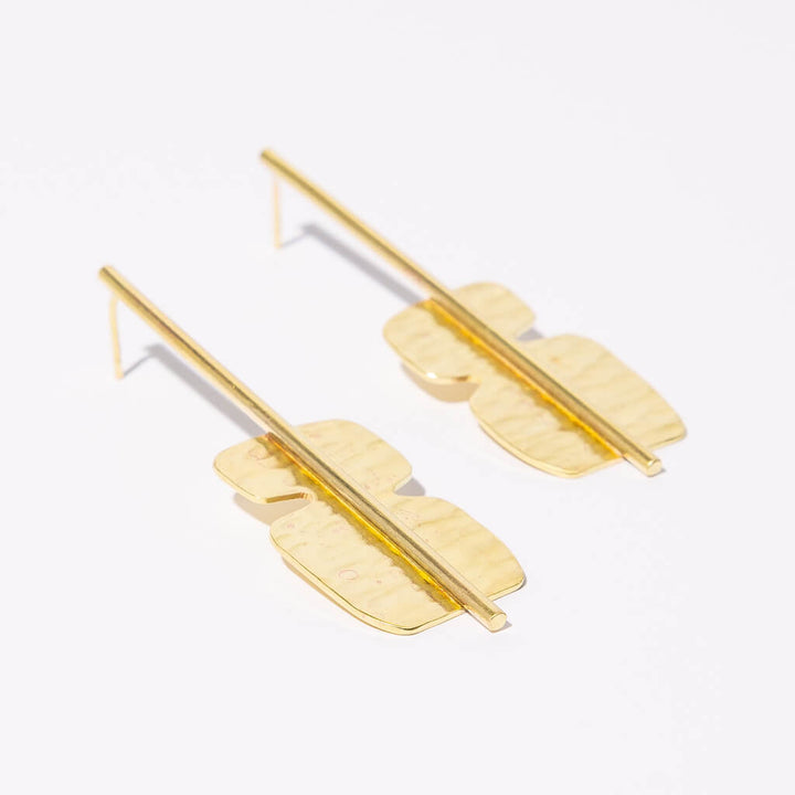 Cairn Cascade Earrings - Brass