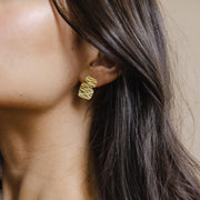 Cairn Stud Earrings - Brass